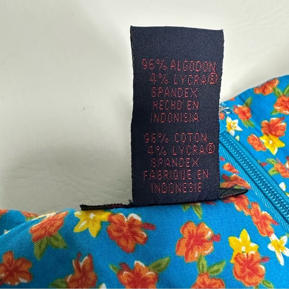 Ralph Lauren Blue and Yellow Floral Midi Dress Y2K size 12 - Picture 7 of 8